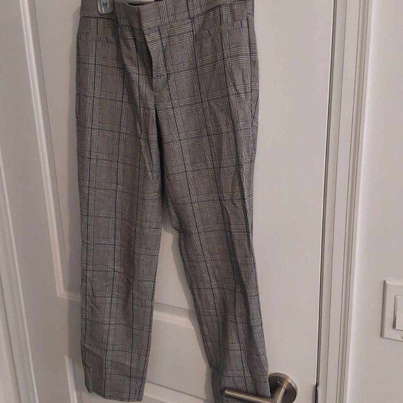 Banana Republic Plaid Cropped Trousers - Picture 1 of 1
